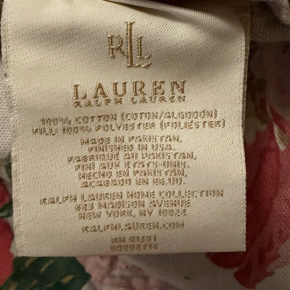 Rare Vintage Ralph Lauren Surrey Garden Full/Queen Comforter White Label